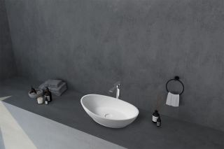 Раковина ABBER Stein AS2610 62см белый матовый